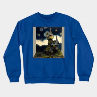 Starry Night Over The Burrow Crewneck Sweatshirt